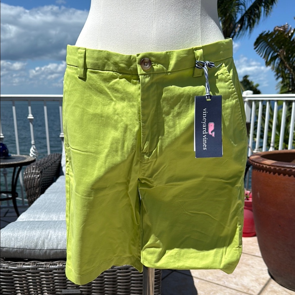 Vineyard Vines boys lime Green Shorts